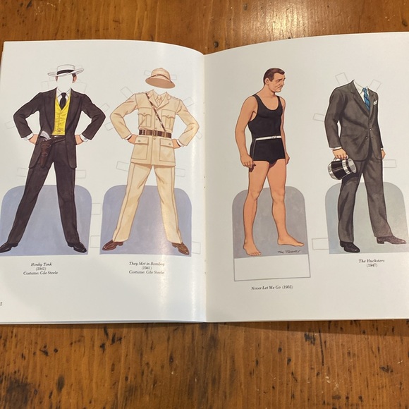 Vintage Clark Gable paper doll book Gone With the Wind Tom Tierney - Picture 10 of 12